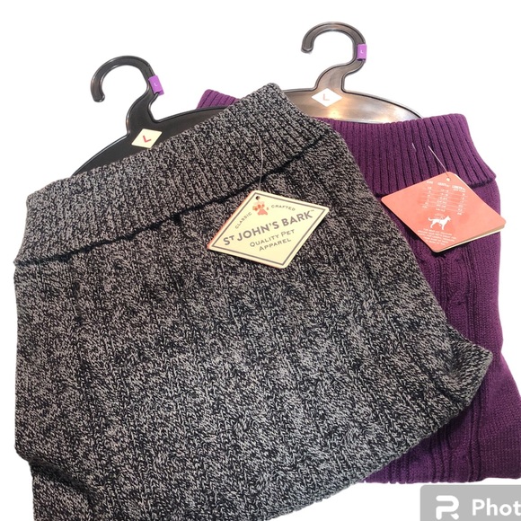 St Johns Bark Quality Pet Apparel! Have One in Gray & One in Dark Purple! Large - Picture 4 of 4